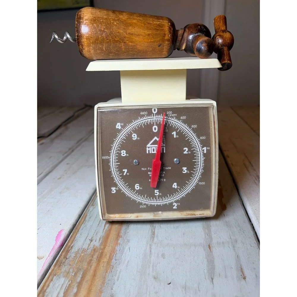 Vintage Hanson Kitchen Scale 10 lb Made in USA Retro Analog Food Scale Farmhouse
